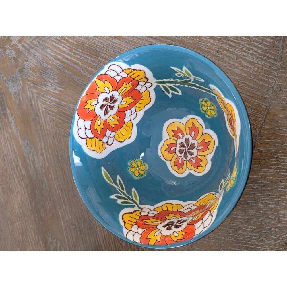Royal Dining Jumbo‎ Gold Hand painted Hand-Painted Ceramic Bowl Gold-Toned